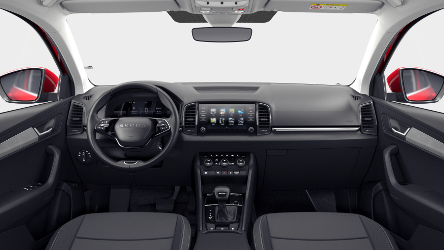 Škoda Karoq, 1,5 TSI 110 kW 7° automatická DSG, barva červená