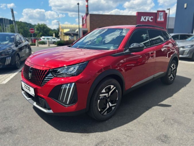 Peugeot 2008, Peugeot 2008 ALLURE Hybrid 145 e-DCS6, barva červená