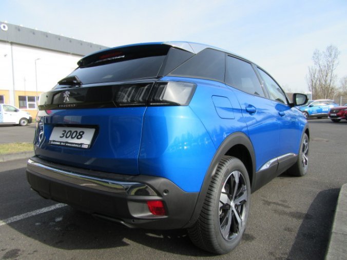 Peugeot 3008, ALLURE P. 1.2 PT servis zdarma, barva modrá