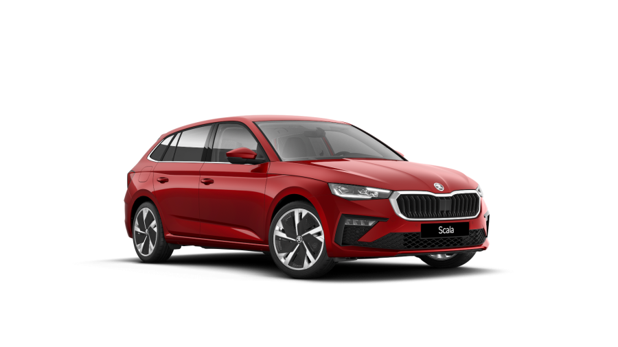 Škoda Scala, 1,5 TSI 110 kW 7° automatická DSG, barva červená