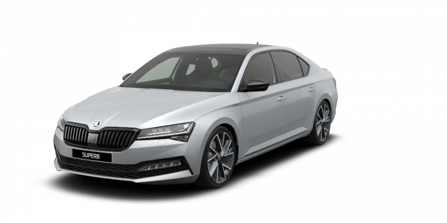 Škoda Superb, 2,0 TDI 147 kW 7-stup. automat., barva stříbrná