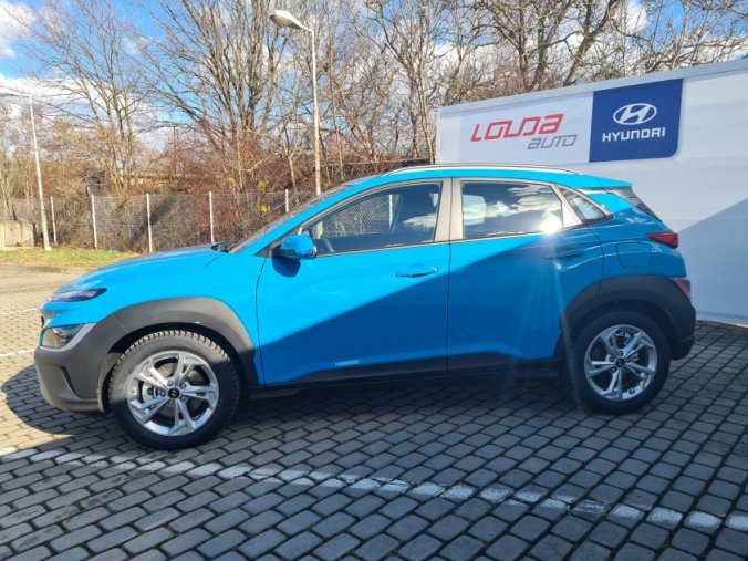 Hyundai Kona, 1,0 T-GDI 88 kW MT PE, barva modrá