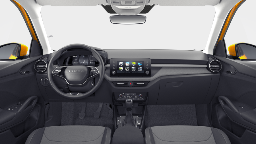 Škoda Fabia, 1,0 MPI 59 kW 5° manuální, barva oranžová