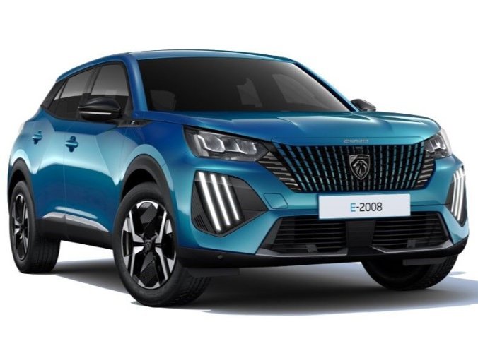 Peugeot 2008, Peugeot 2008 ALLURE Elektromotor 115 kW / 156 k (Baterie 54 kWh), barva modrá