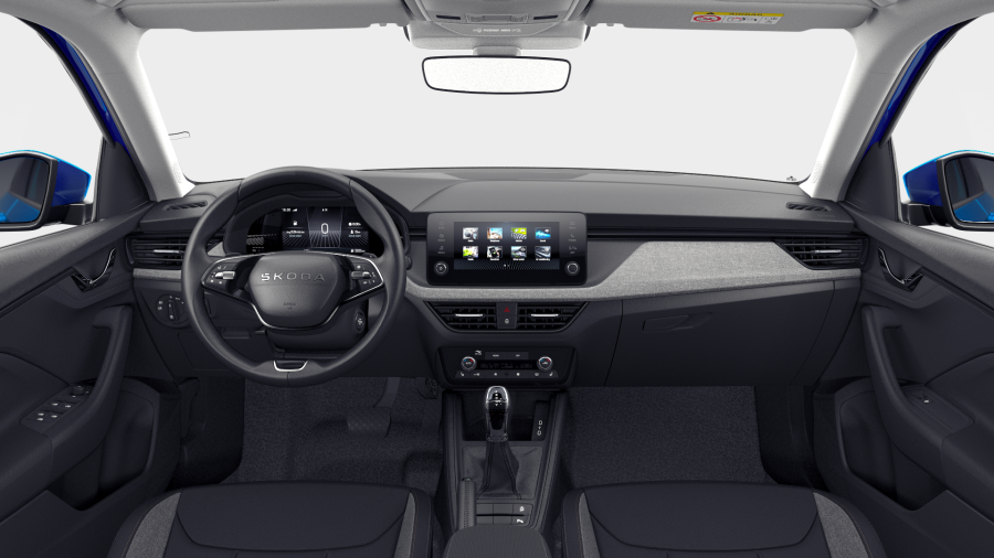 Škoda Scala, 1,0 TSI 85 kW 7° automatická DSG, barva modrá