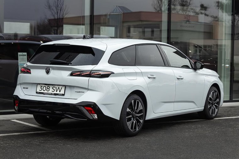 Peugeot 308, Peugeot 308 1,2 SW ALLURE Hybrid 145 e-DCS, barva bílá