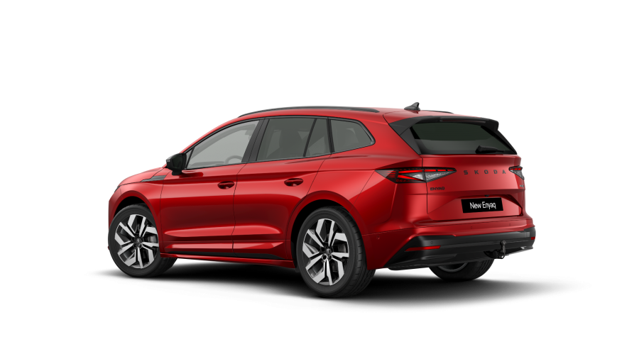 Škoda Enyaq iV, 82 kWh 210 kW 1° automatická, barva červená