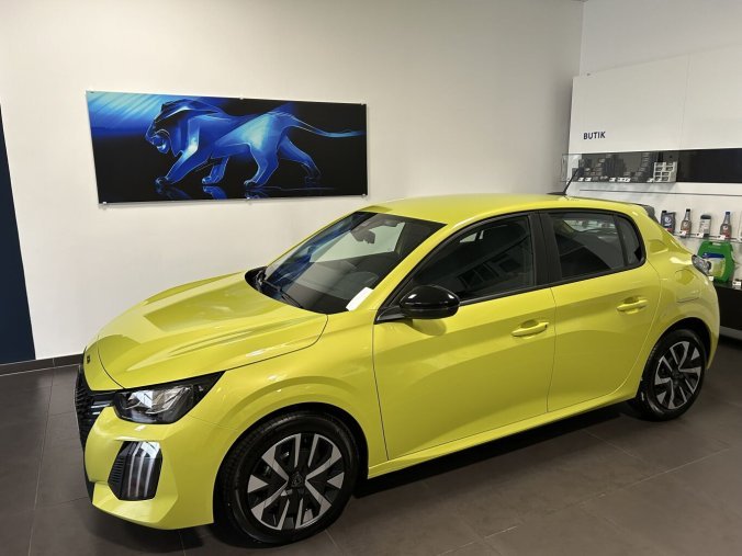 Peugeot 208, Peugeot 208 STYLE Elektromotor 100 kW / 136 k (Baterie 50 kWh), barva žlutá