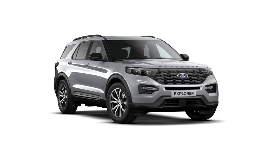 Ford Explorer, ST-Line, 5dveřová, 3.0 EcoBoost 336 kW/457 k, 10st. automatická, 4WD, barva stříbrná