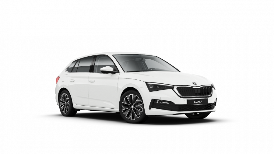 Škoda Scala, 1,0 TSI 81 KW 6-stup. mech., barva bílá