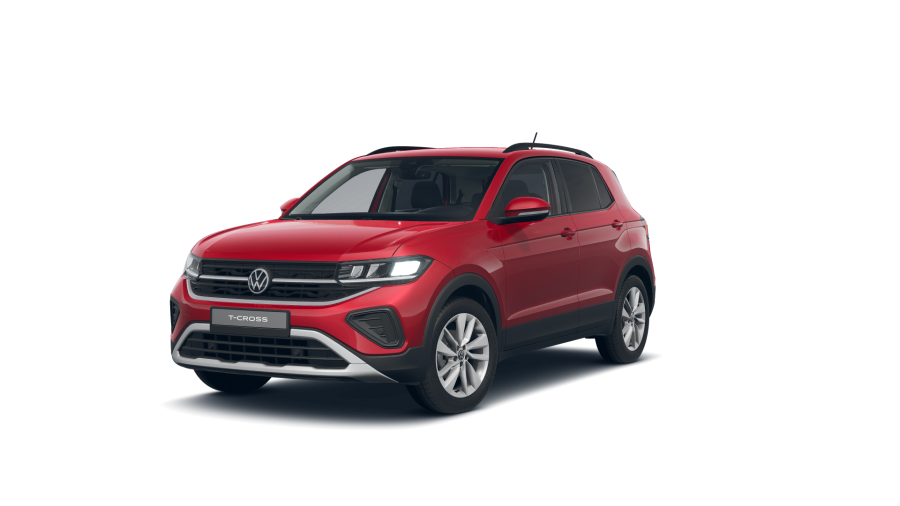 Volkswagen T-Cross, T-Cross People 1.0 TSI 70 kW 5G, barva červená