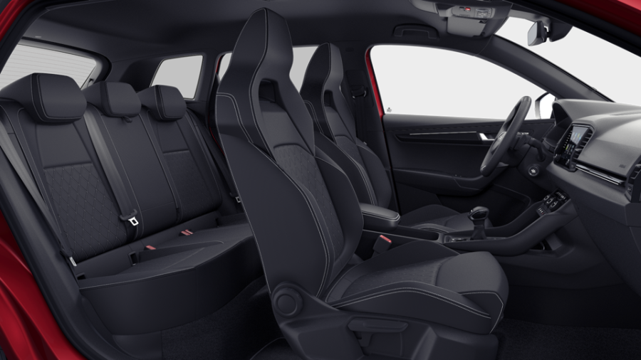 Škoda Karoq, 1,5 TSI 110 kW 7° automatická DSG, barva červená