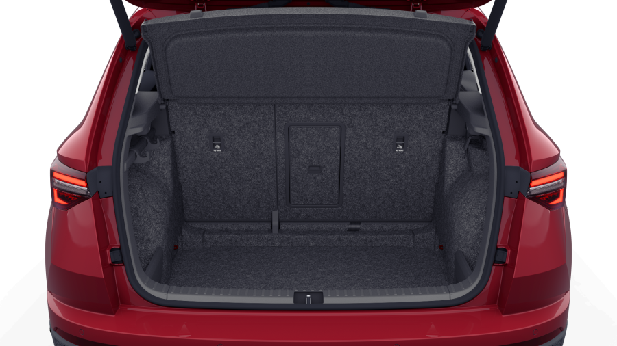 Škoda Karoq, 1,5 TSI 110 kW 7° automatická DSG, barva červená
