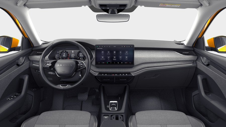 Škoda Octavia, 1,5 TSI m-HEV 110 kW 7° automatická DSG, barva oranžová