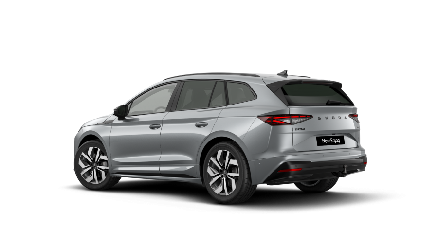 Škoda Enyaq iV, 82 kWh 210 kW 1° automatická 4x4, barva stříbrná