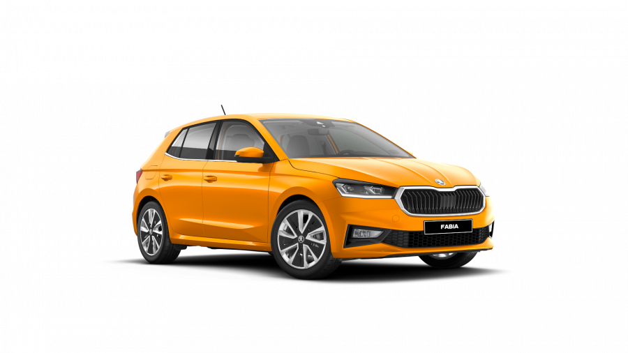 Škoda Fabia, 1,0 TSI 70 kW 5-stup. mech., barva oranžová