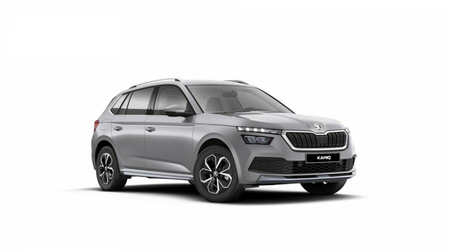 Škoda Kamiq, 1,0 TSI 81 KW 6-stup. mech., barva stříbrná