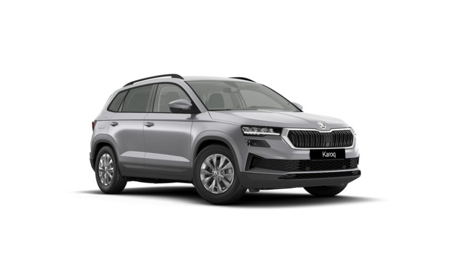 Škoda Karoq, 1,5 TSI 110 kW 6-stup. mech., barva stříbrná