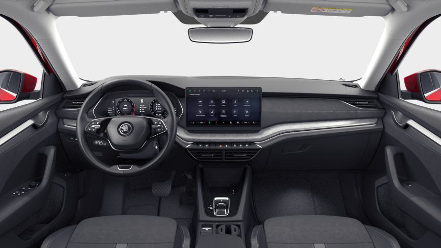 Škoda Octavia, 1,5 TSI m-HEV 110 kW 7° automatická DSG, barva červená