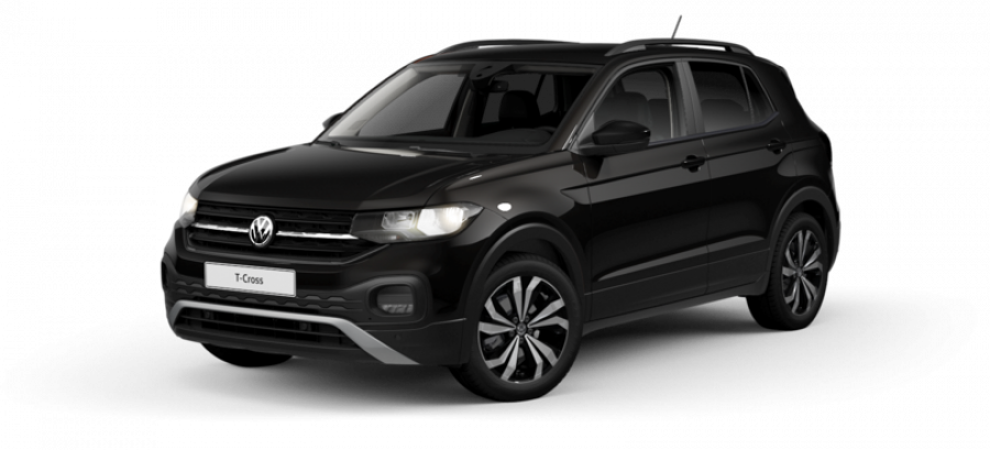 Volkswagen T-Cross, Life 1.0 TSI 85 kW 6G, barva černá