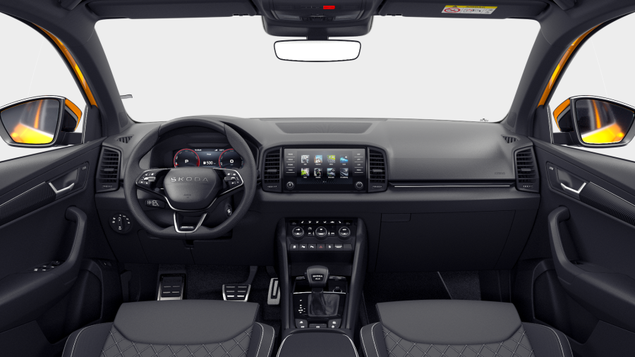 Škoda Karoq, 2,0 TSI 140 kW 7-stup. automat. 4x4, barva oranžová