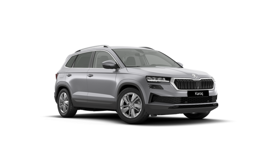Škoda Karoq, 1,5 TSI 110 kW 6° manuální, barva stříbrná