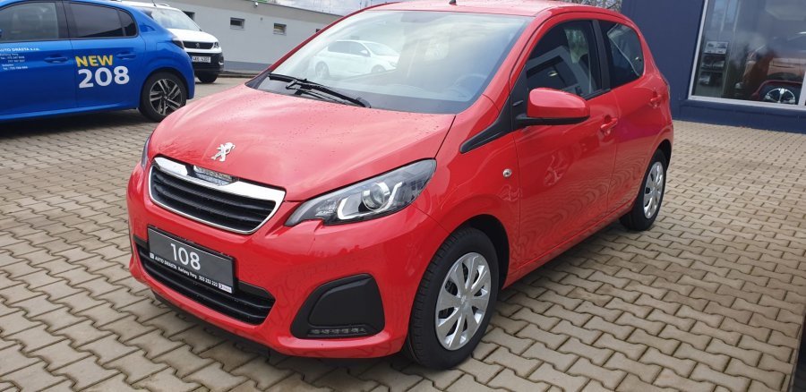 Peugeot 108, ACTIVE 1.0 VTi 72 S&S MAN5, barva červená
