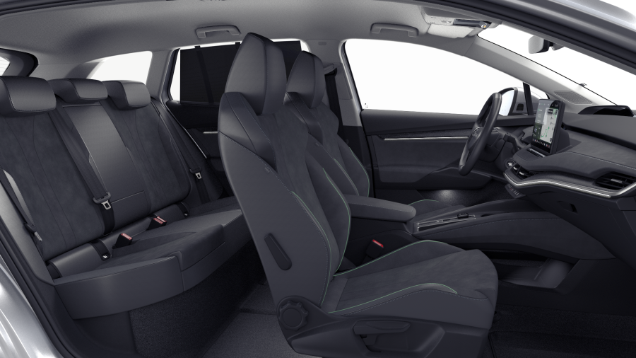Škoda Enyaq iV, 82 kWh 1° automatická, barva stříbrná