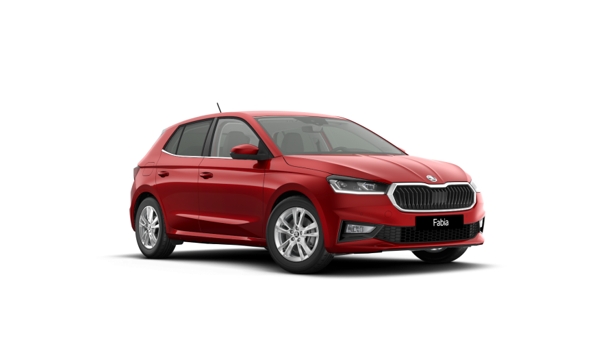 Škoda Fabia, 1,5 TSI 110 kW 7° automatická DSG, barva červená