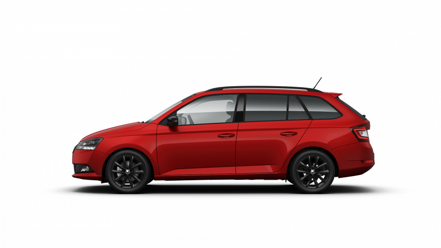 Škoda Fabia, 1,0 TSI 70 kW 5-stup. mech., barva červená