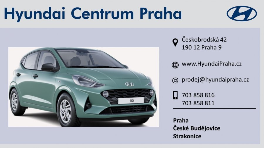 Hyundai i10, 1,0i 49 kW (95 NAT) 5 st. man, barva zelená