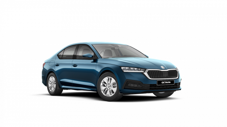 Škoda Octavia, 1,5 TSI 110 kW 6-stup. mech., barva modrá