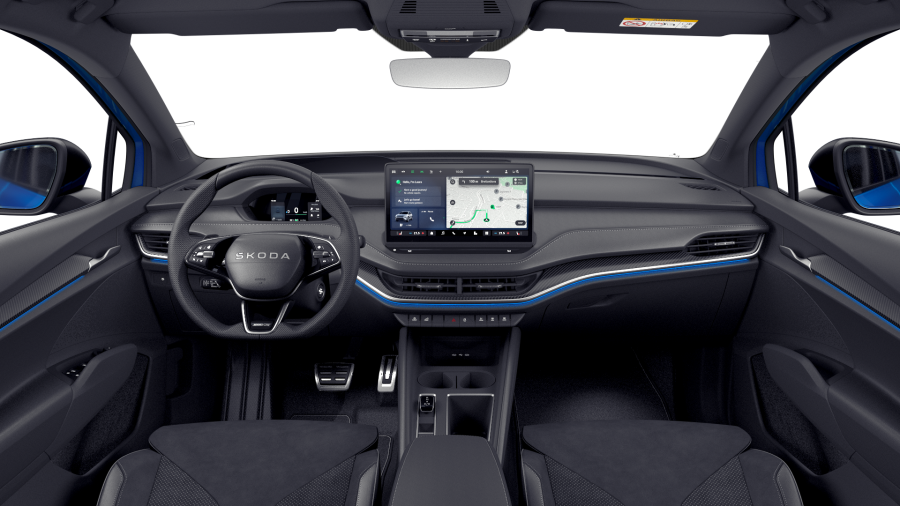 Škoda Elroq, 82 kWh 210 kW 1° převodovka, barva modrá