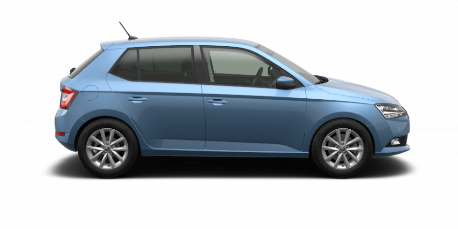Škoda Fabia, 1,0 TSI 81 kW 6-stup. mech., barva modrá