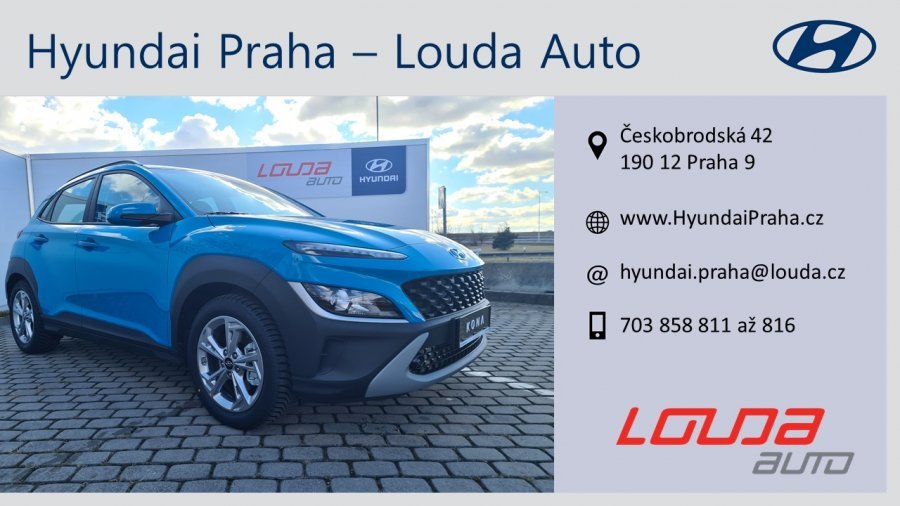 Hyundai Kona, 1,6 T-GDI 145 kW (95 NAT) 7 st. DCT, barva modrá