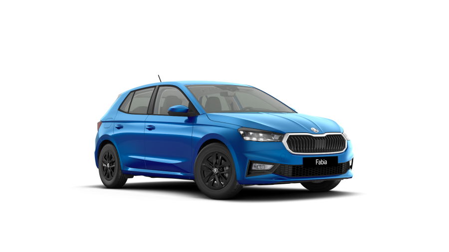 Škoda Fabia, 1,0 MPI 59 kW 5° manuální, barva modrá