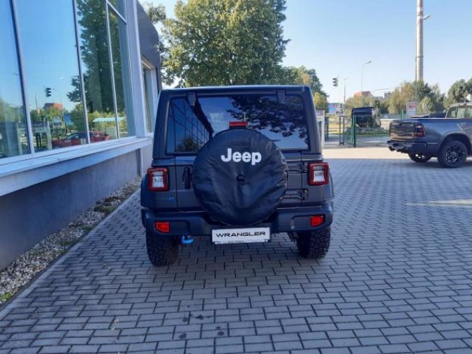 Jeep Wrangler, 2,0T PHEV 380 PS Rubicon, barva šedá