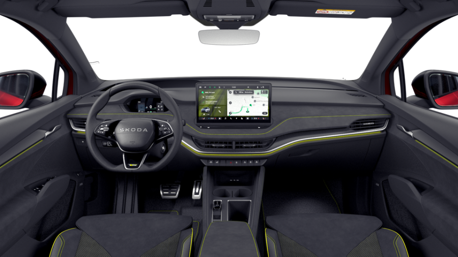 Škoda Elroq, 84 kWh 1° převodovka 4x4, barva červená