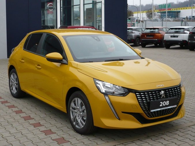 Peugeot 208, ACTIVE 1,2PureTech 100k MAN6 + SENZORY + ALU, barva žlutá