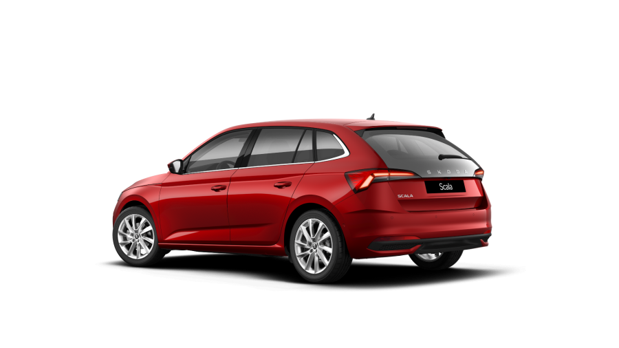 Škoda Scala, 1,5 TSI 110 kW 6° manuální, barva červená