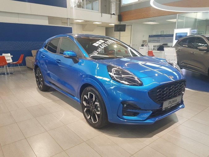 Ford Puma, SUV, ST-Line X SUV 1,0 EcoBoost 114 kW / 155 k, barva modrá