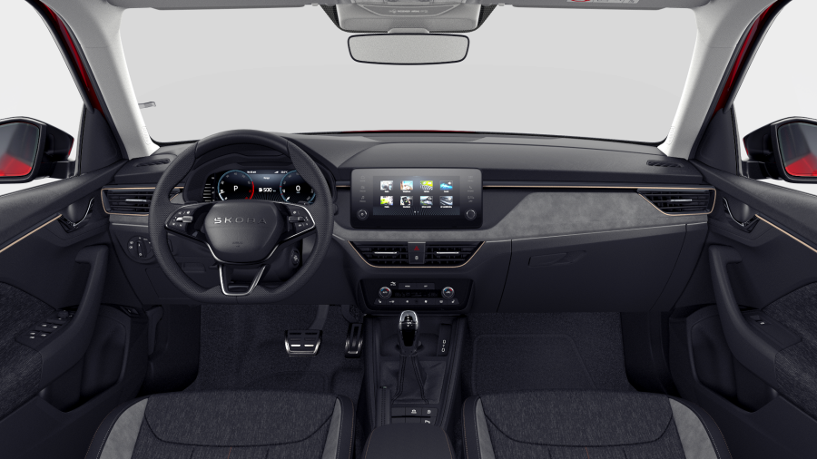 Škoda Kamiq, 1,5 TSI 110 kW 7° automatická DSG, barva červená