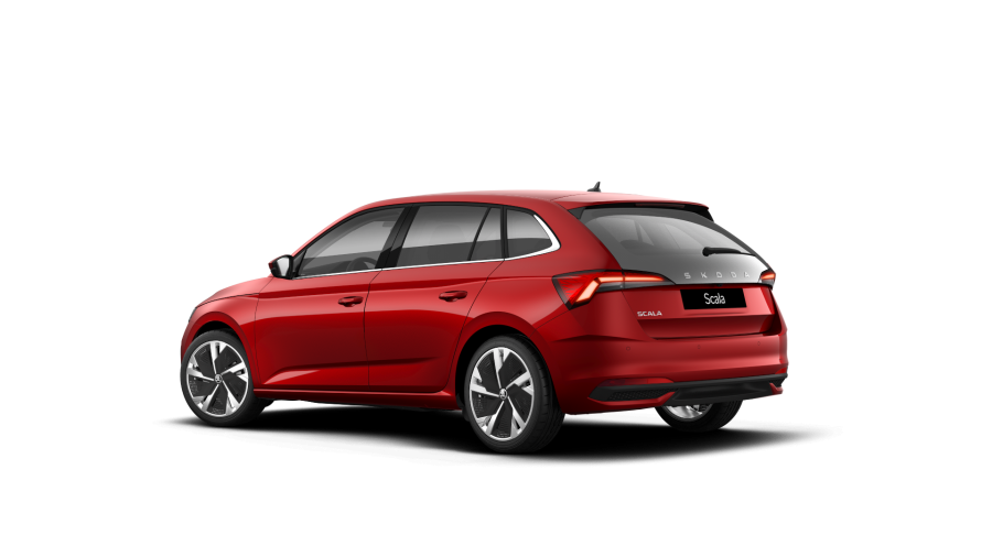 Škoda Scala, 1,5 TSI 110 kW 7° automatická DSG, barva červená