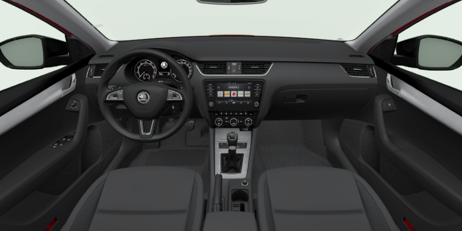 Škoda Octavia, 1,5 TSI 110 kW 6-stup. mech., barva červená