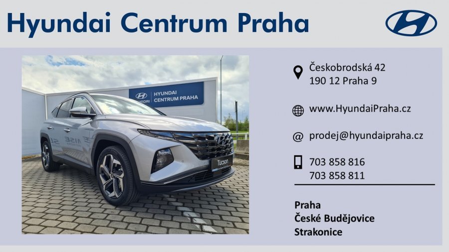 Hyundai Tucson, 1,6 T-GDI HEV 169 kW (hybrid) 6 st. aut, barva stříbrná