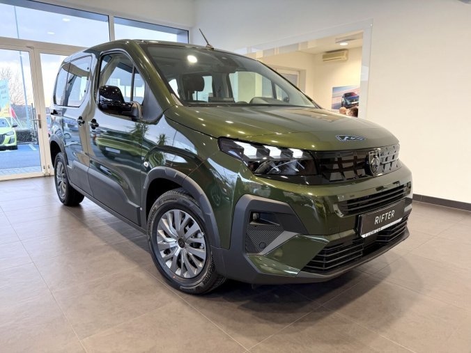 Peugeot Rifter, Peugeot Rifter ALLURE 110k, Benzin, 7 let záruka, barva zelená