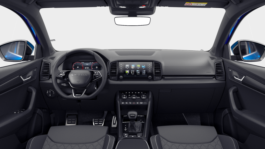 Škoda Karoq, 1,5 TSI 110 kW 7-stup. automat., barva modrá