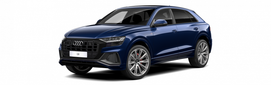 Audi Q8, Q8 50 TDI quattro, barva modrá