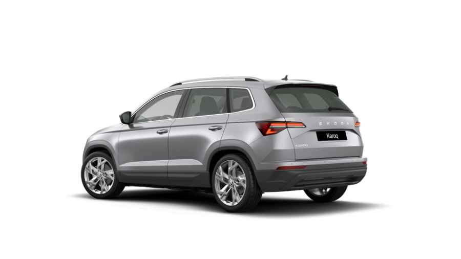 Škoda Karoq, 1,5 TSI 110 kW 7° automatická DSG, barva stříbrná