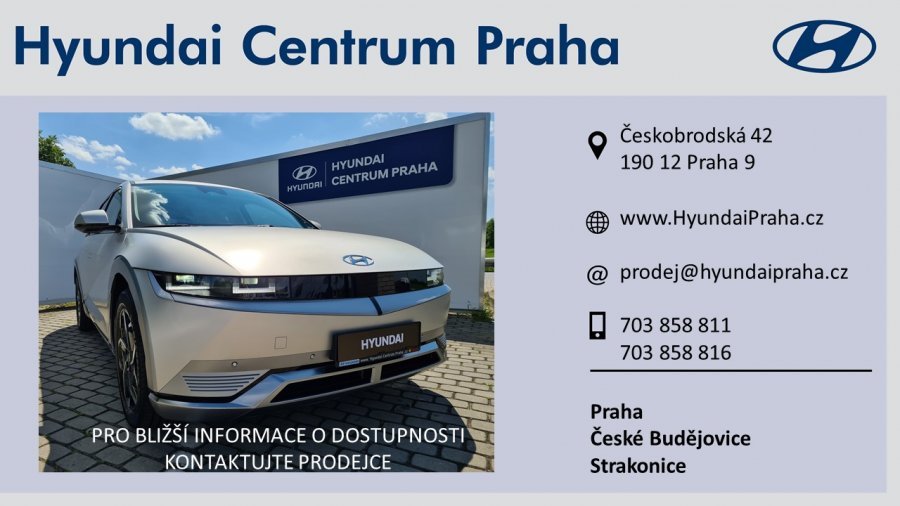 Hyundai Ioniq, IONIQ 5 160 kW (elektřina) Stálý redukční převod, barva stříbrná